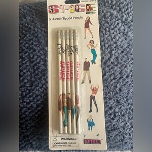 Spice Girls 1997 5 Pencils Scary Sporty Baby Ginger Posh official merchandise